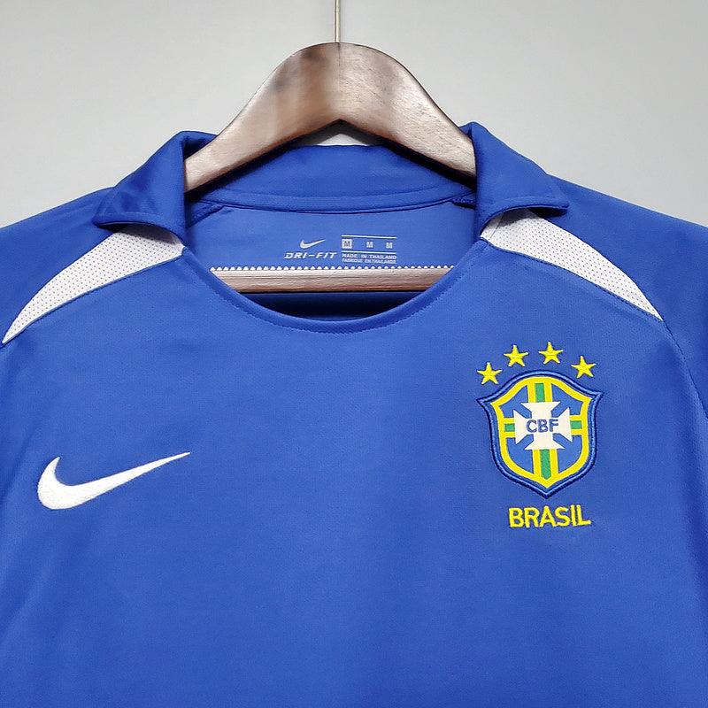 Camisa Brasil 2002 Away - Retrô Masculina