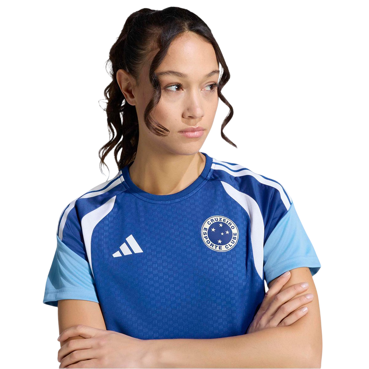 Camisa Cruzeiro 26/27 Treino Atleta - Adidas Versão Feminina