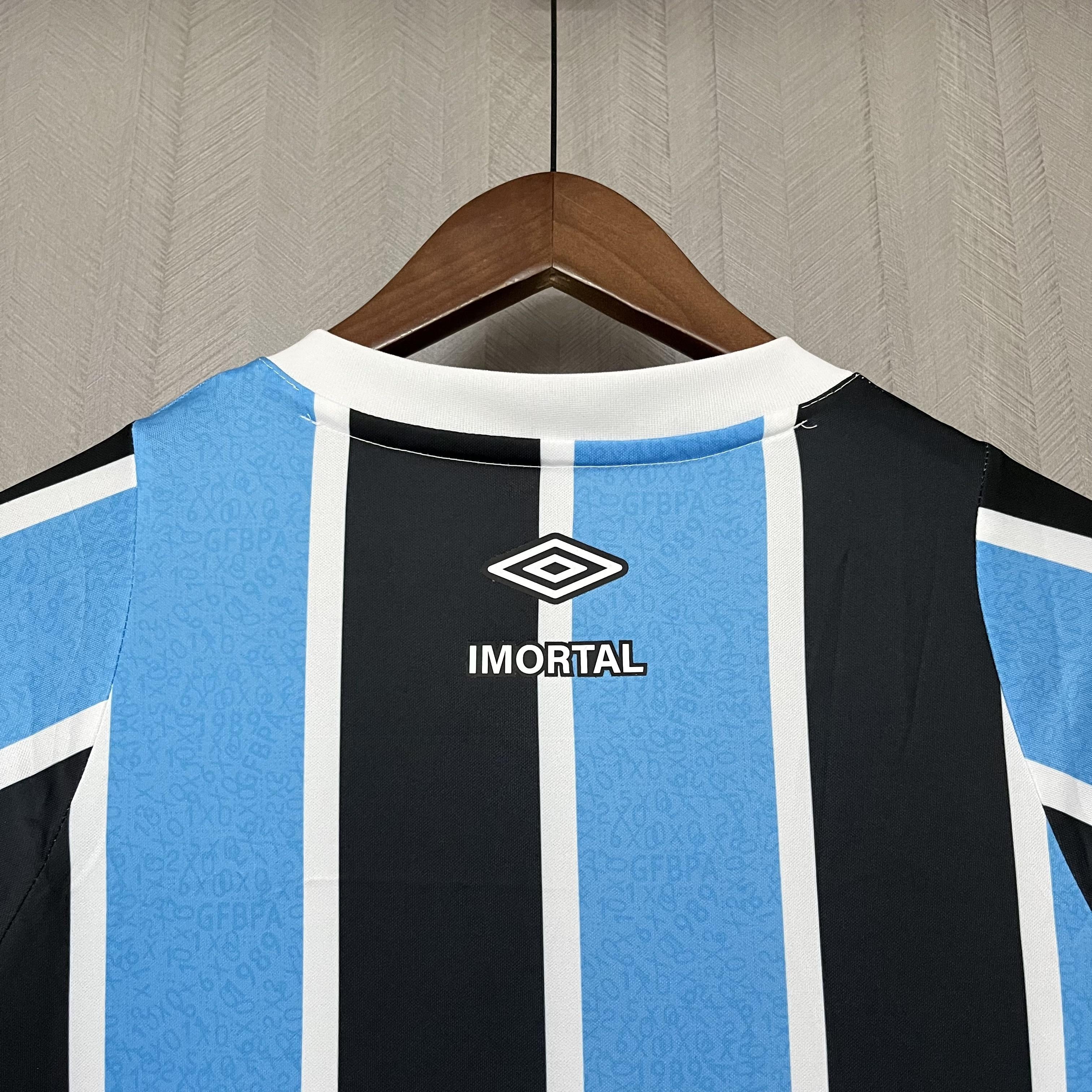Camisa Grêmio Titular 24/25 - Azul Manga Longa