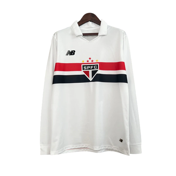 Camisa São Paulo Home Manga comprida 24/25 - Versão Torcedor