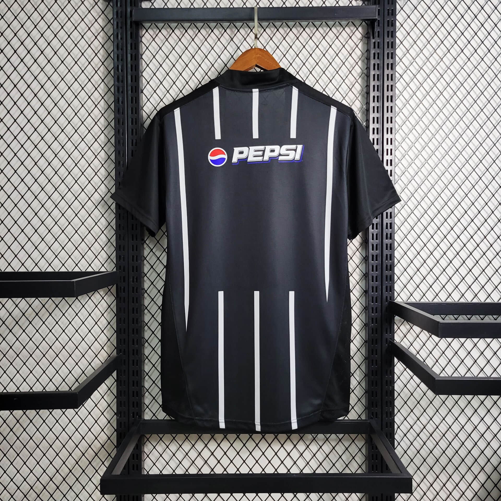 Camisa Corinthians Titular 2004 - Versão Retrô Preta Pepsi Twist