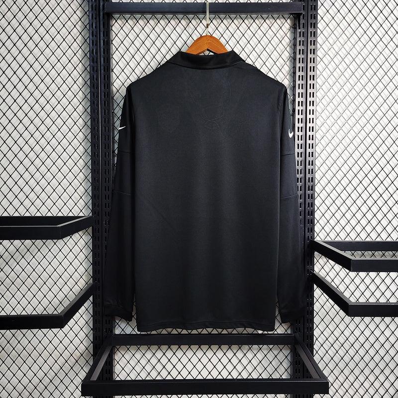 Camisa Brasil Nike 2004/05 (Manga longa) Retrô- Preto