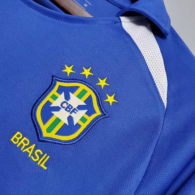 Camisa Brasil 2002 Away - Retrô Masculina