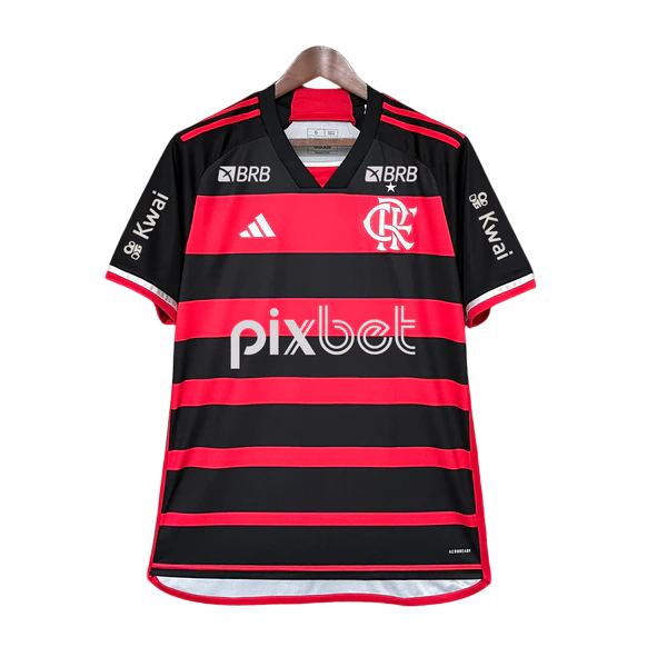 Camisa Flamengo Titular Todos Patrocínios 24/25 - Versão Torcedor