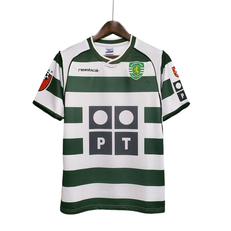 Camisa Sporting Lisboa 02/03 Home - Retrô Masculina
