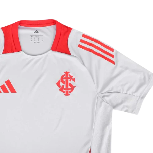 Camisa Internacional Treino Branca 25/26 - Adidas Torcedor Masculina