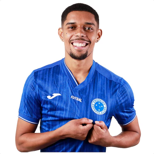 Camisa Cruzeiro Titular 2025 Futsal - Joma Torcedor Masculina