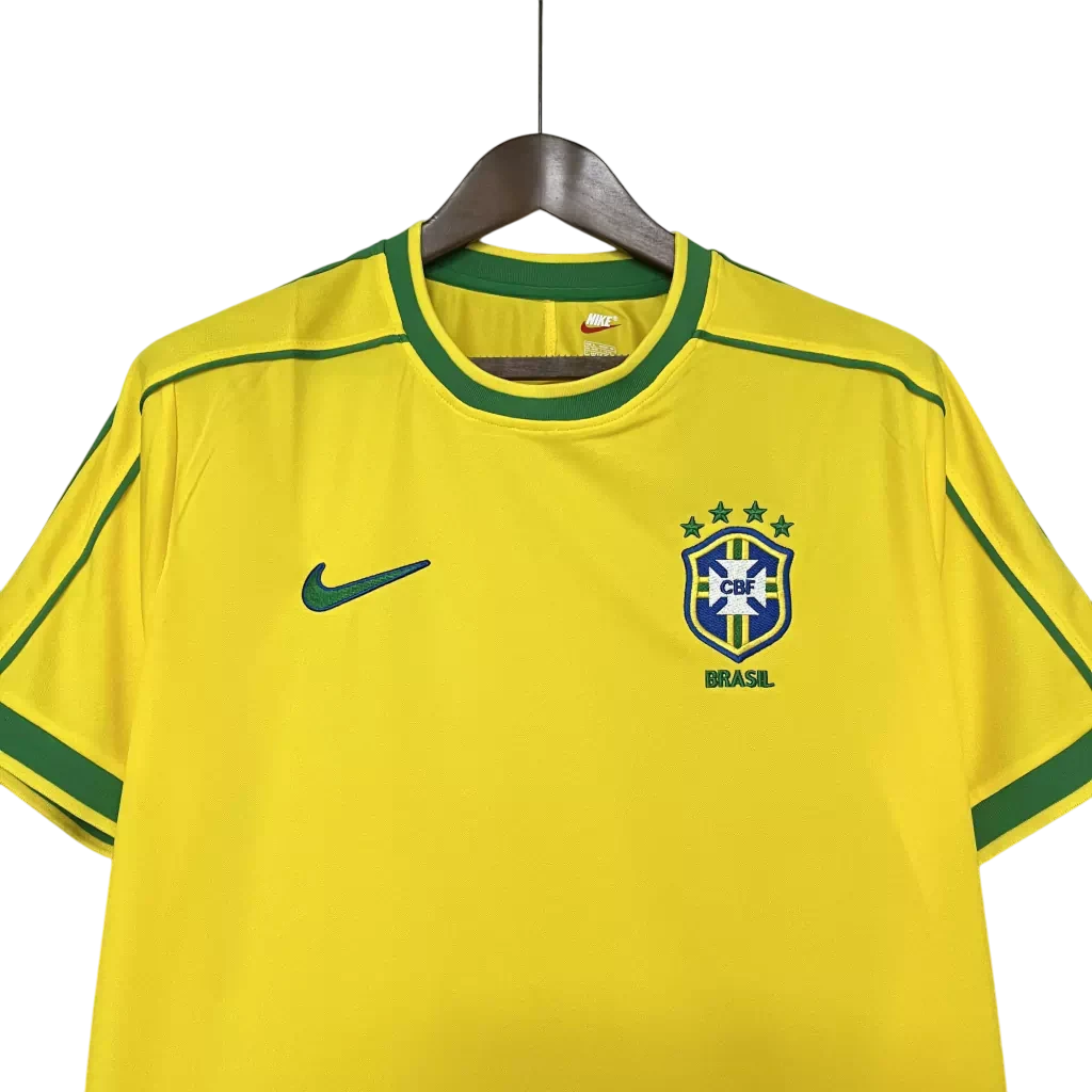 Camisa Brasil 1998 Home - Retrô Masculina