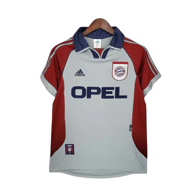 Camisa Bayern de Munique Retrô 1998/1999 Vermelha e Cinza - Adidas