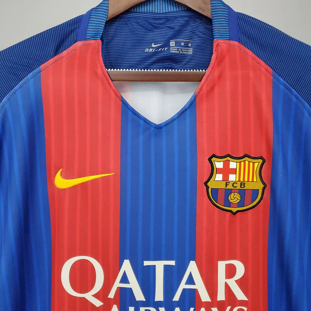Camisa Barcelona 16/17 Home - Retrô Masculina