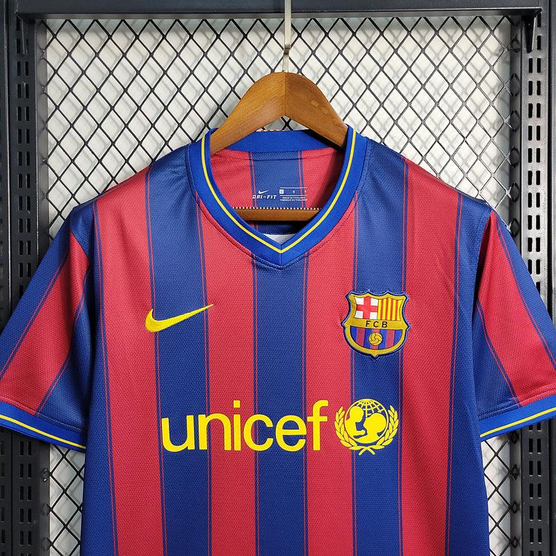 Camisa Barcelona 09/10 Home - Retrô Masculina