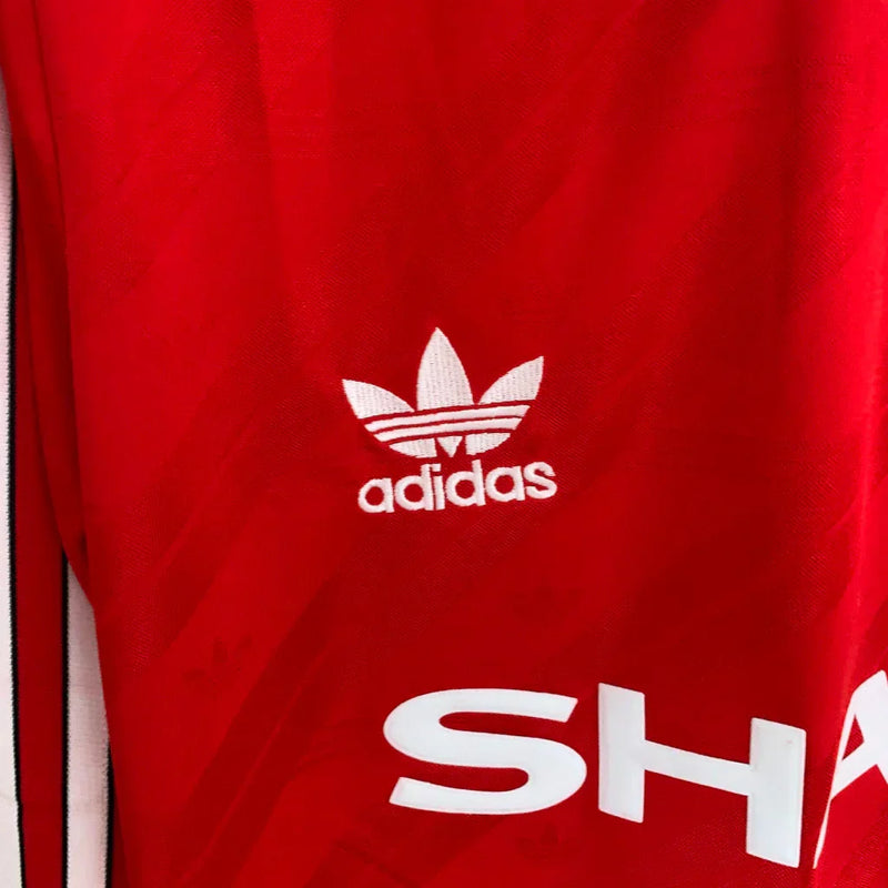 Camisa Manchester United 86/88 Home Manga Longa - Retrô Masculina