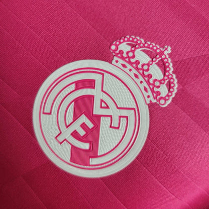 Camisa Retrô Real Madrid II Away Adidas 2014/15 Masculino Rosa