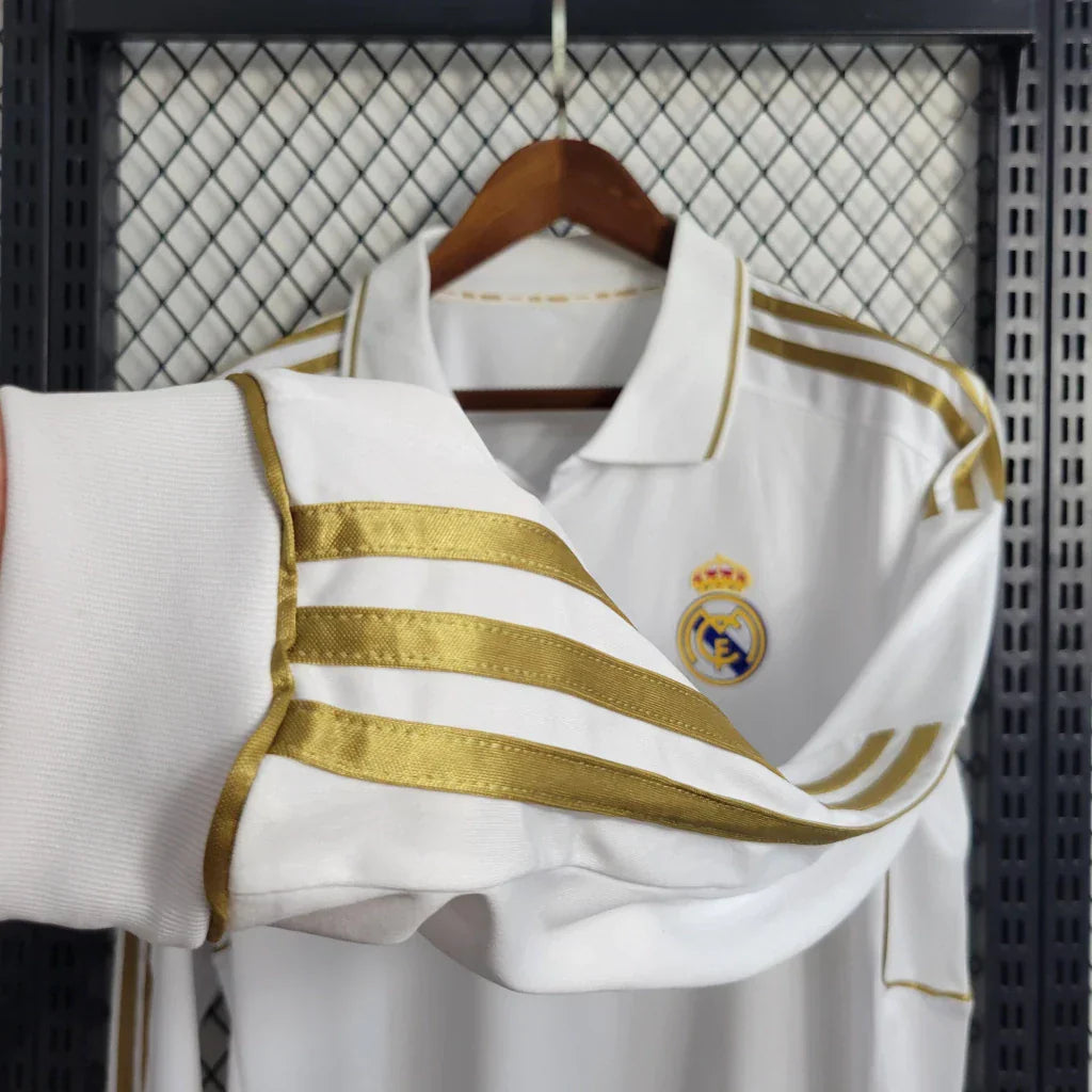 Camisa Real Madrid 11/12 Home Manga Longa - Retrô Masculina