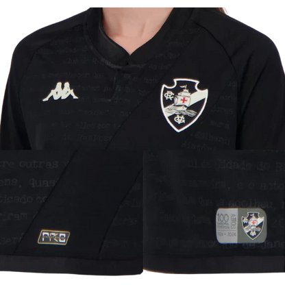 Camisa Vasco III Preta 24/25 - Kappa Feminina