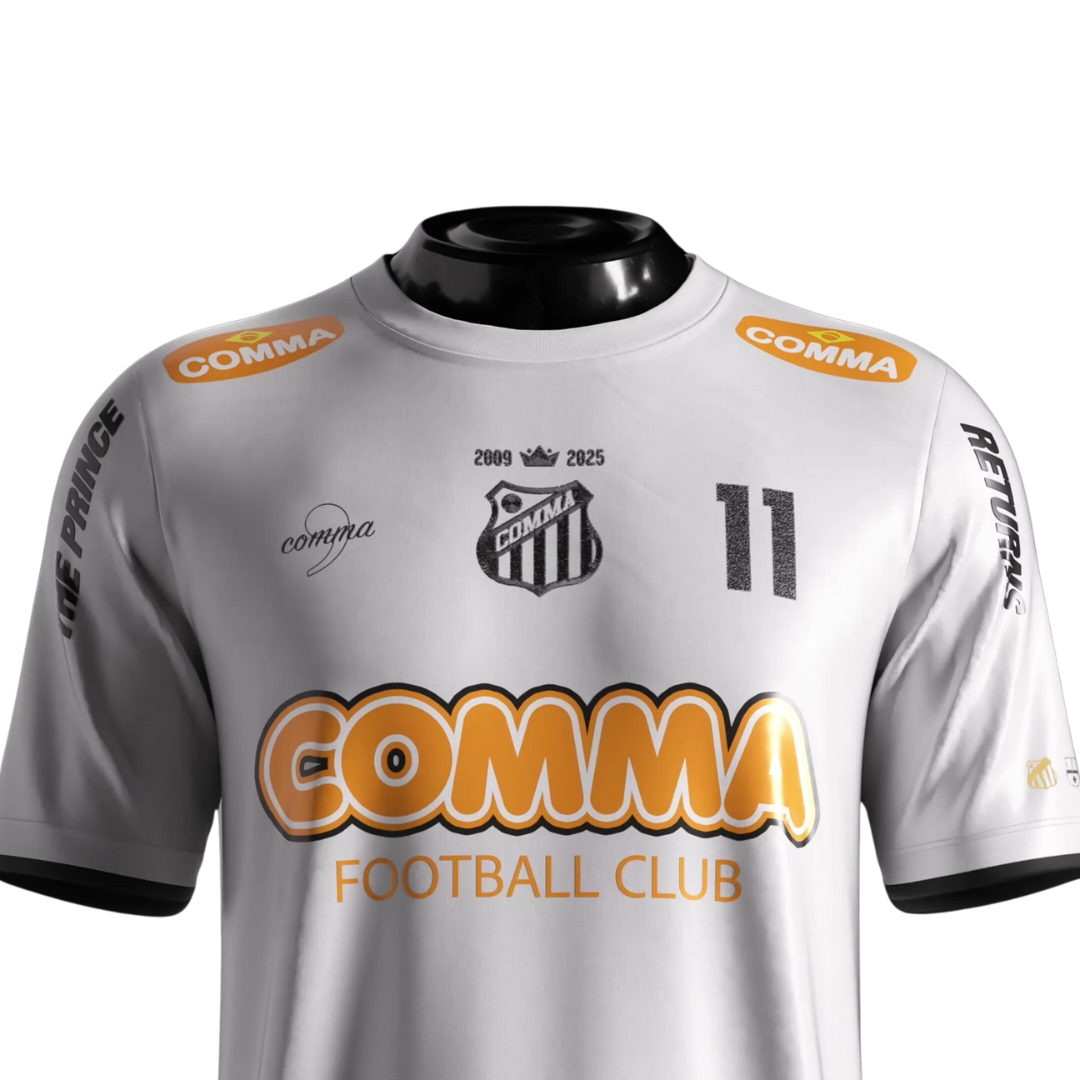 Camisa Santos 24/25 Edição Especial Neymar #11 The Prince - Torcedor Masculina