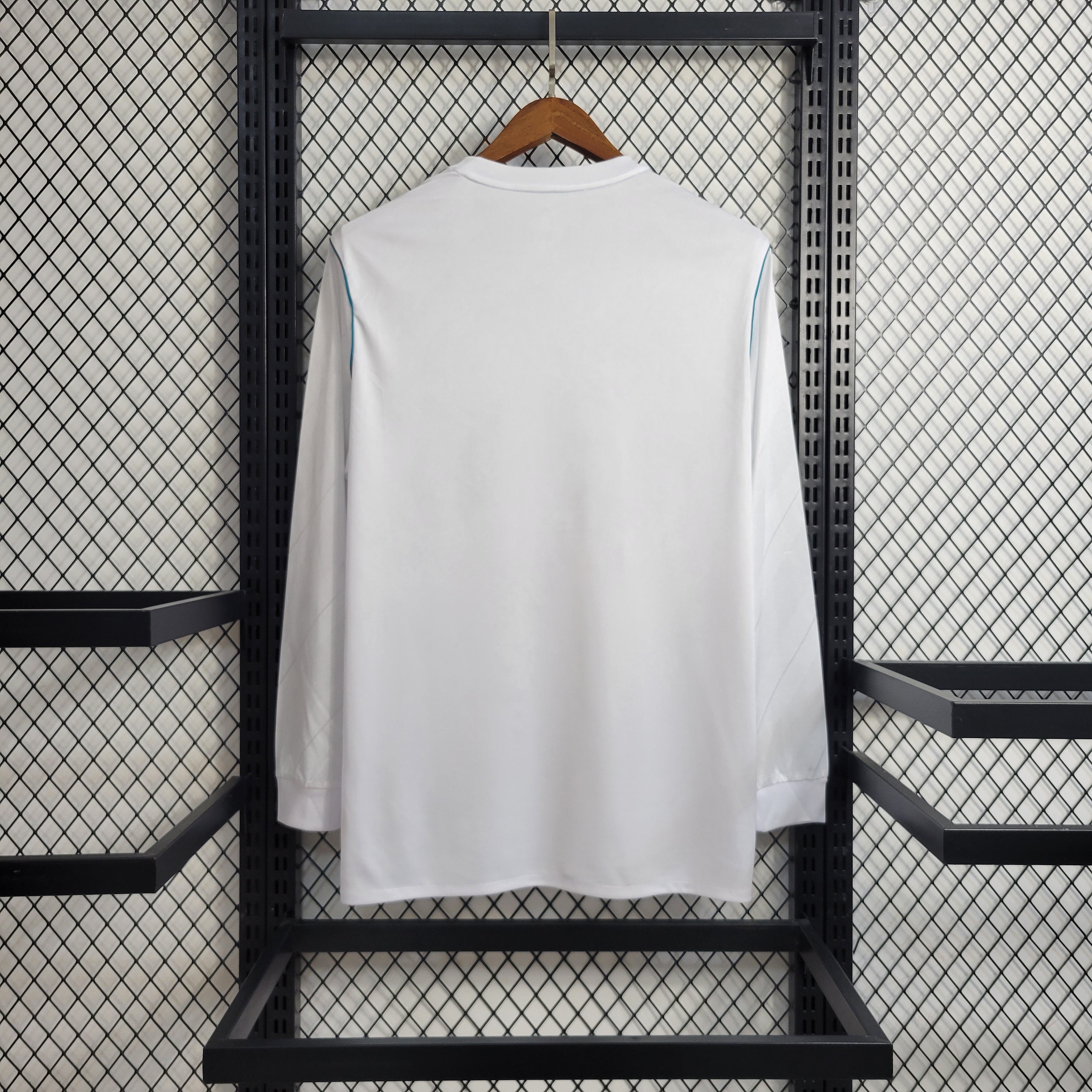 Camisa Real Madrid 17/18 Home Manga Longa - Retrô Masculina