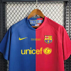 Camisa Barcelona 08/09 Home UCL - Retrô Masculina