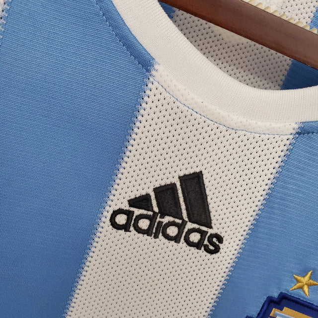 Camisa Argentina 2010 Home - Retrô Masculina