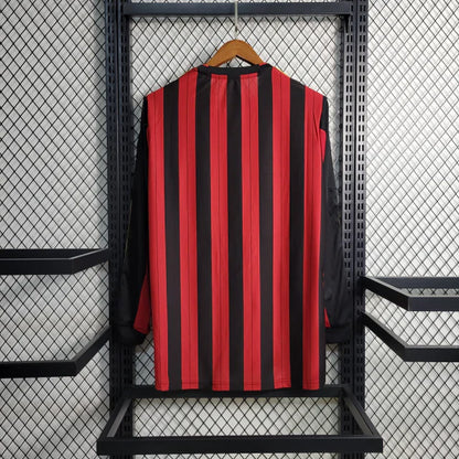 Camisa Milan 13/14 Home Manga Longa - Retrô Masculina