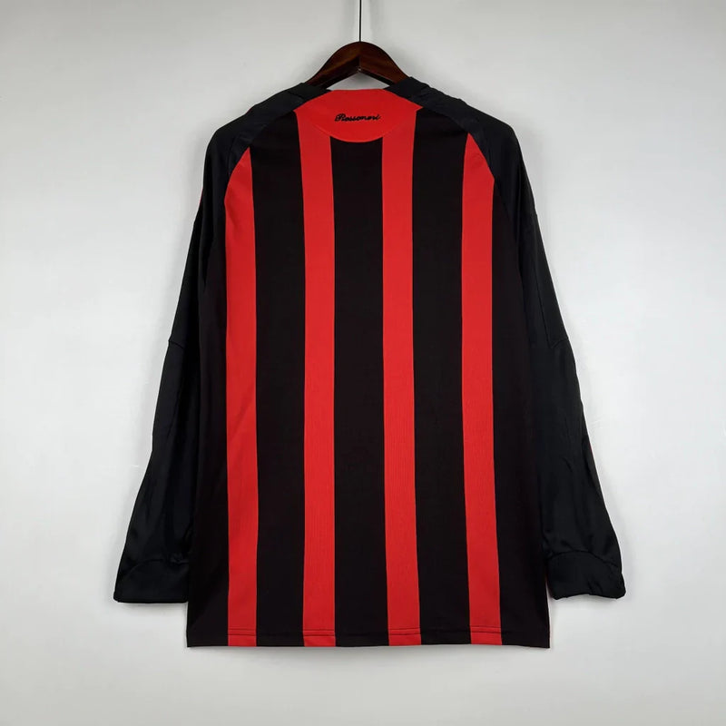 Camisa Milan 08/09 Home Manga Longa - Retrô Masculina