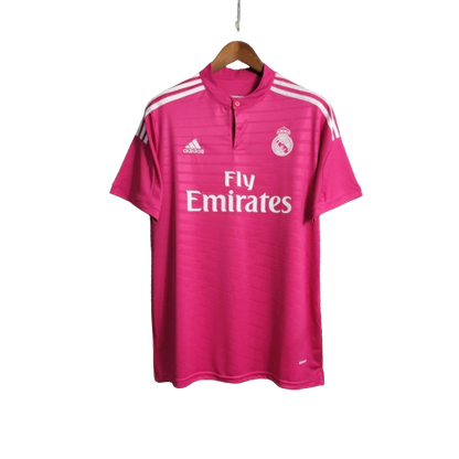 Camisa Retrô Real Madrid II Away Adidas 2014/15 Masculino Rosa