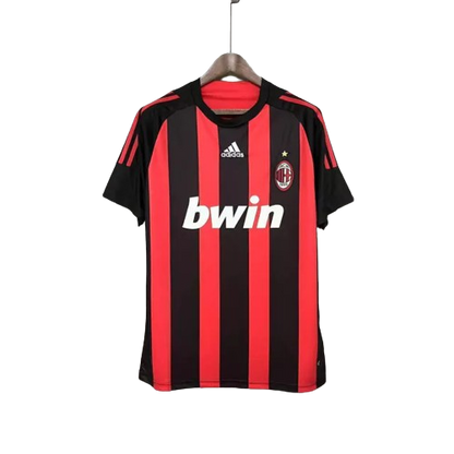 Camisa Retrô Milan Adidas 2008/09 Masculino Vermelha e Preta