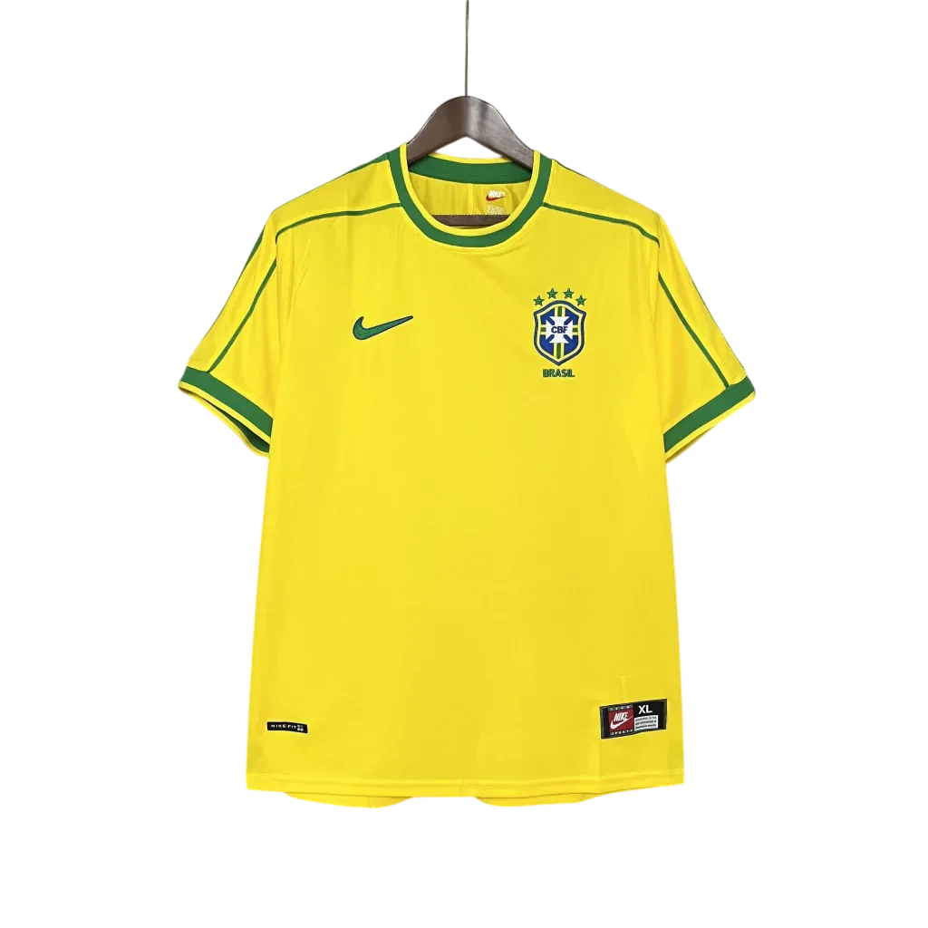 Camisa Brasil 1998 Home - Retrô Masculina