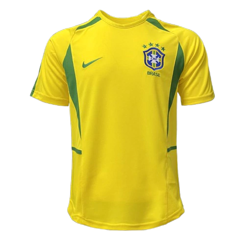 Camisa Retrô Seleção Brasileira I Home Nike 2002/03 Masculino Amarelo