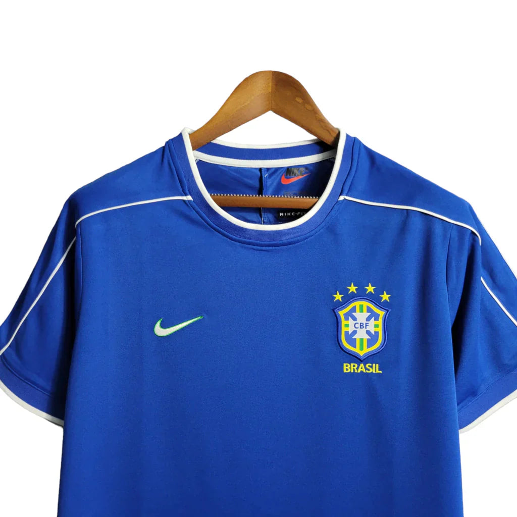 Camisa Brasil 1998 Away - Retrô Masculina